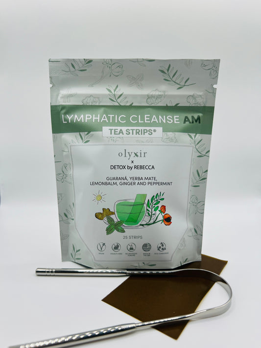 Lymphatic Cleanse Tea AM + Tongue Scraper