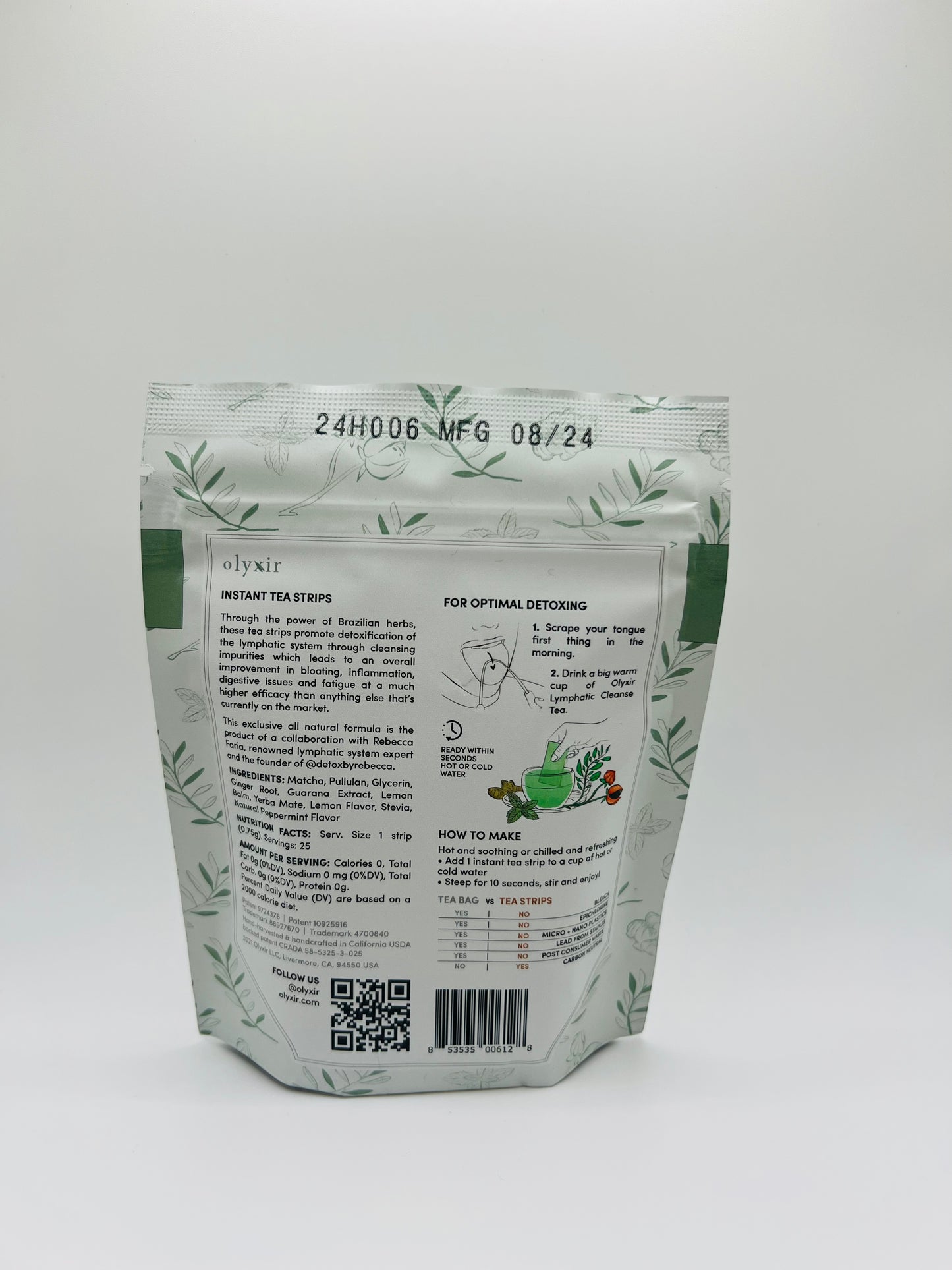 Combo: Lymphatic Cleanse AM & PM Tea Stripss