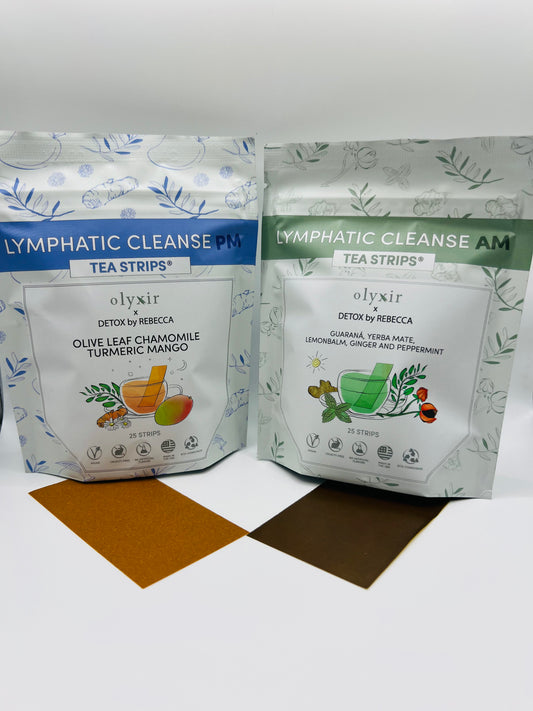 Combo: Lymphatic Cleanse AM & PM Tea Strips